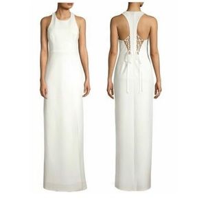Bcbg Mazaxria maxi long dress off-white size 8 new with tags. Never worn.